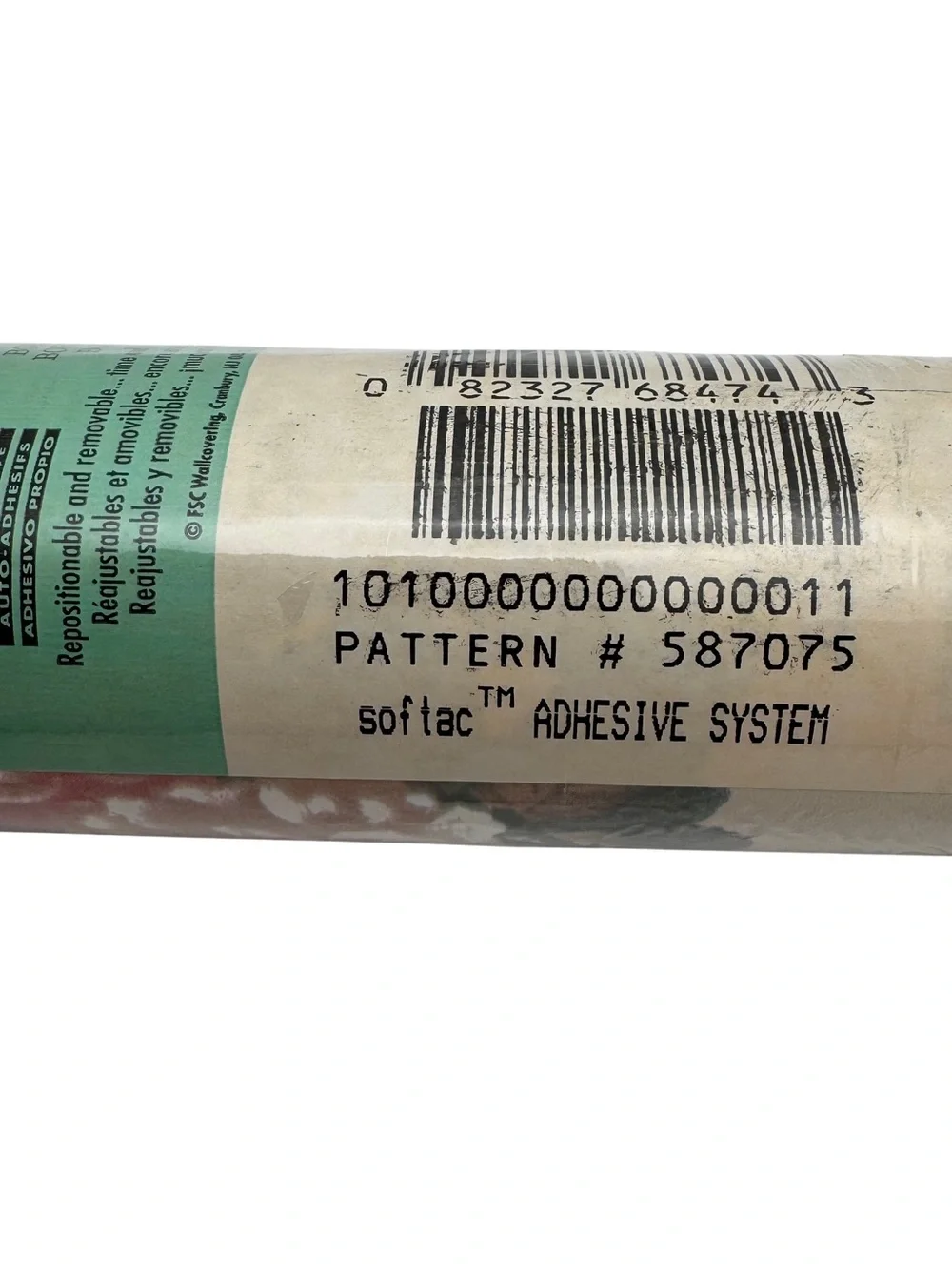 Vintage Softac Self Adhesive Wallpaper Border Floral Scroll Pattern 587075 NOS